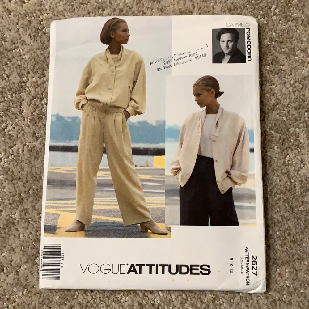 Vogue 2627 Attitudes pattern- Carmelo Pomodoro